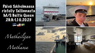 Risteilyvlogi Baltic Queenilla Tallinnasta Tukholmaan [upl. by Oiratnom125]