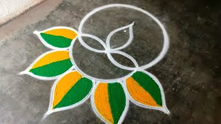 Diwali rangoli designs 2024diwali beautiful rangoli deepawali deepam mugguluSuper Amazingrangoli [upl. by Yddeg]