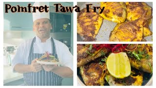 Pomfret Tawa Fry Recipe [upl. by Zechariah]