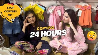 Copying My Sister For 24 Hours  Most Hilarious Challenge in Public  Gone Wrong🤣 [upl. by Cassandra]