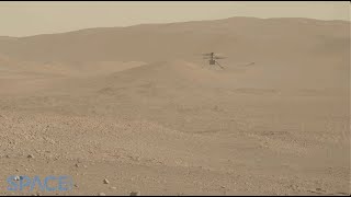 Wow Mars helicopter Ingenuity takes off and spins as Perseverance watches [upl. by Ferdinanda]