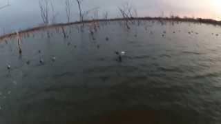 Duck Decoy Set Up Lake Ray Roberts Trial 2 [upl. by Hahsi629]