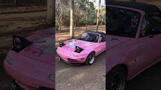 Taking bubblegum out for some adventures this weekend 🥰💖 mx5 miata pinkmiata miatatok miatamx5 [upl. by Silverts644]