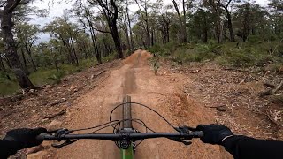 Loco En El Coco MTB Trail  New Updated Version  Kalamunda MTB  Best Black Trail In West Oz [upl. by Jeroma]