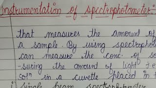 Instrumentation of spectrophotometer  working types MSc4th sem analyticalchemistry pgexams [upl. by Anhcar502]