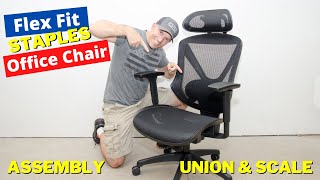 How to assemble Flex fit Dexley Mesh office chair By Union amp Scale staples [upl. by Adnomar]