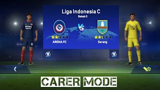 MachDay 3 Arema vs Serang  Carer Mode Footballleague 2024 [upl. by Thibaut]