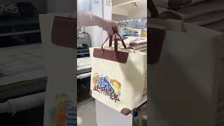 How to print tote bag totebag printing handbag bag satisfying fashion totehandbag shorts [upl. by Arde]