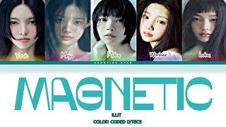 ILLIT Magnetic Lyrics 아일릿 Magnetic 가사 Color Coded Lyrics [upl. by Grote878]