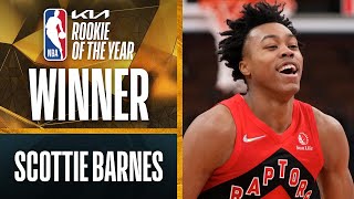 Scottie Barnes Wins KiaROY Rookie Of The Year  202122 Season Highlights [upl. by Pussej434]