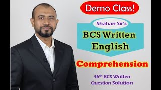 DEMO SESSION BCS Written English  Comprehension 36th BCS Question [upl. by Sabsay550]