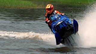 Snowmobiles on Water  The 44th Grantsburg WI Watercross Highlights [upl. by Leina]