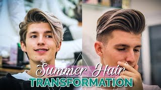 Men 2018 Summer Hair Transformation Haircut Tutorial [upl. by Kearney]