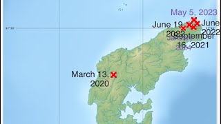 the Ishikawa swarm earthquakes 2020 to 2024 [upl. by Orag]