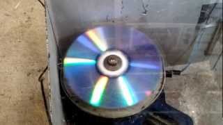 Exploding a CD by Spinning it at very high speeds [upl. by Suiravat]