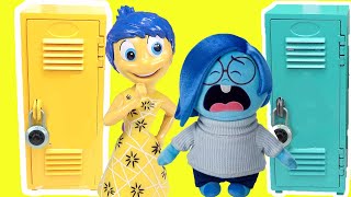 Inside Out 2 Movie DIY Custom Back to School Locker Organization with Joy and Sadness [upl. by Etnelav]