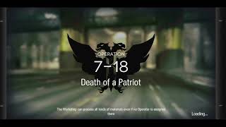 Arknights 718 Mission  Death of a Patriot [upl. by Kletter587]