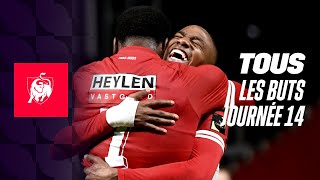 TOUS LES BUTS JOURNEE 14 👀⚽ Moments forts de la Jupiler Pro League 2324 [upl. by Yruy]