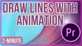 How to Draw Line with Animation Tutorial Premiere Pro CC adobepremierepro [upl. by Lyontine]