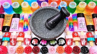 Satisfying Video Mixing Makeup Cosmetics Glitter Squishy Balls into Glossy Slime GoGo Slime ASMR [upl. by Oscar]