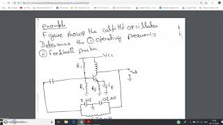 Numerical on Colpitts Oscillator [upl. by Yeoz466]