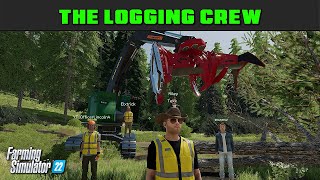 Trucks Chasing Trucks Convoy  Logging Crew 135  Farming Simulator 2022  FDR Logging [upl. by Elyr]