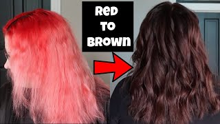 Red Highlights Hair Tutorial FT Manic Panic Fushia Shock [upl. by Boorer]