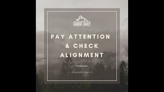 Pay Attention amp Check Alignment [upl. by Attenal]