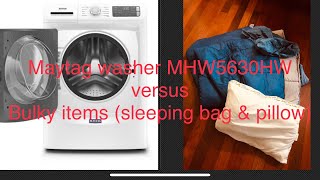 Maytag washer MHW5630HW vs Bulky Items [upl. by Atinoj]