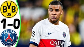 Borussia Dortmund vs PSG 10  Goal and Highlights  2024 😳 MBAPPE [upl. by Lukas]