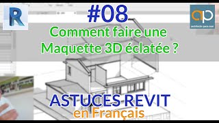 Maquette 3D éclatée avec REVIT ou axonométrie éclatée 3D [upl. by Ahsiek]