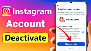 How to Deactivate Instagram Account  temporary delete account instagram  Deactivation instagram [upl. by Arundel]