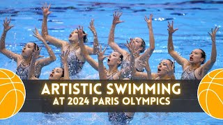 Artistic swimming at 2024 Paris Olympics artisticswimming olympics2024 parisolympics2024 [upl. by Iat591]