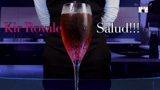 How to Make a Kir Royale  Como hacer un Kir Royale [upl. by Amerak]