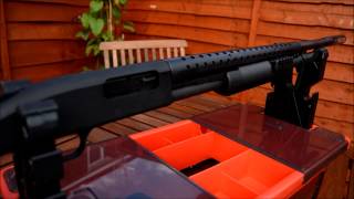 UK SPEC Mossberg 590 Pump Action Shotgun Review [upl. by Aniretake]