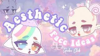 ✨ More Aesthetic Face Ideas with codes amp settings  Gacha Club  Free to use 🍄 [upl. by Schilling]