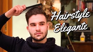 Come Pettinare i Capelli Per le Feste  Capelli Uomo Eleganti [upl. by Anelhtak]