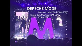 DEPECHE MODE  quotMemento Mori World Tour 2023quot  Centre Belle  Montreal CANADA [upl. by Lenoj]