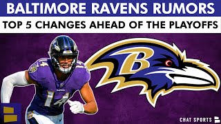 Baltimore Ravens Rumors Top 5 Changes To Make For 2024 NFL Playoffs Ft Dalvin Cook amp Kyle Hamilton [upl. by Brote]