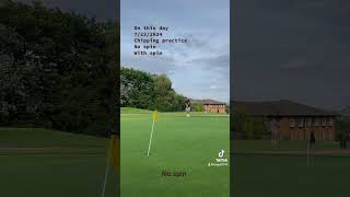 Chipping ￼ practice🏌️‍♂️no spin with spin￼高爾夫球 golfchipping [upl. by Bevis496]