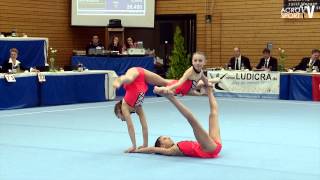 Acro Cup Albershausen 2013 Startnr 4 Womens Group Youth Balance Germany TSGV Albershausen Irem Pozan [upl. by Nuzzi]