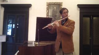 Telemann Fantasia n 1 for flute alone  Sergio Zampetti fl [upl. by Cassilda287]