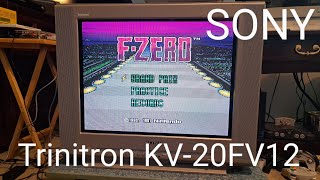 Sony Trinitron KV20FV12 CRT TV Overview and Service Menu Look At [upl. by Oicelem235]