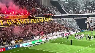 Allsvenskan AIK supporters celebrating victory [upl. by Enitsenrae]