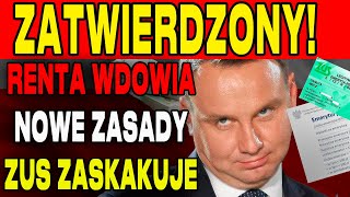 RENTA WDOWIA 2025 ZUS OGŁASZA NOWE ZASADY BĘDĄ TO NAJWIĘKSZE WYPŁATY DLA WDÓW [upl. by Kaitlyn]