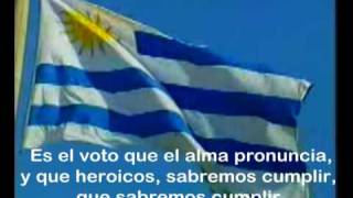 Himno de Uruguay con letra  Uruguays Anthem with lyrics [upl. by Analaj630]