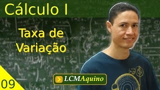 09 Taxa de Variação  Cálculo I [upl. by Mirilla321]