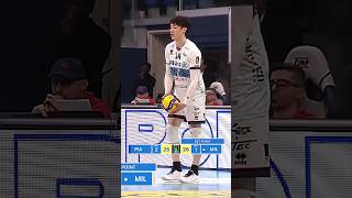 Yuki Ishikawa wins the set with his serve 💪 epicvolleyball volleyballworld volleyball [upl. by Nuahsor]