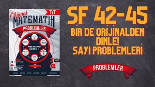 PROBLEMLER FASİKÜLÜ  SAYI PROBLEMLERİ SF 42 45 BİR DE ORİJİNALDEN DİNLE NURETTİN TOPRAK [upl. by Wolliw]