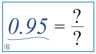 095 as a Fraction simplified form [upl. by Anuayek]